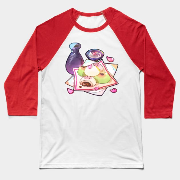 Mochi Baseball T-Shirt by Clivef Poire